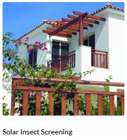 Phifer Solar Insect Screening offers the ultimate in insect protection while at the same time stopping up to 65% of the sun's heat and glare. Phifer 20x30 is a No-See-Um stopping screen. This fabric also improves daytime privacy while offering outward visibility. Phifer Solar Insect Screen works whether windows are open or closed. A true 3 in 1 screen. Insect Control, Sun Shading and Privacy Screen.