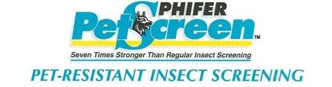 Phifer Pet-Resistant Insect Screening - Ask for Phifer By Name. Pet Screen is Seven Times Stronger than Regular Insect Screening