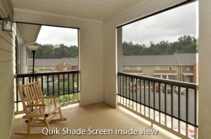 Quik Shade  Solar Screen Inside View