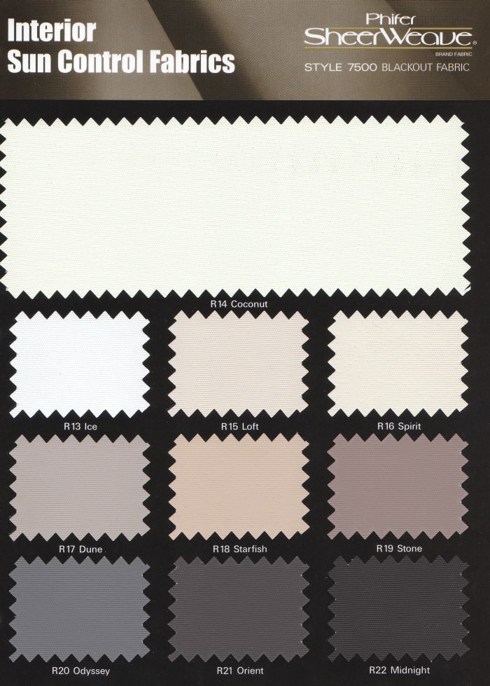 Phifer Sheerweave Style 7500 - Blackout Fabric