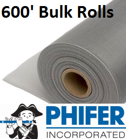 Phifer Bulk Insect Screen Rolls - 18x16 Fiberglass and BetterVue