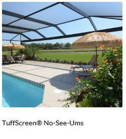 Don’t let relaxing summer days be ruined by the itch or bite of a tiny no-see-um insect. Phifer’s tightly woven, strong TuffScreen® material with no-see-um protection was crafted for this very scenario. The tighter the weave, the greater the day and night time privacy and protection. TuffScreen® No-See-Ums is available in multiple widths, even for expanded openings.