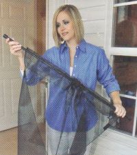 Instant Screen Door Install Image - Magnetic Self Closing ferature for Hands-Free Passage