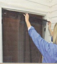 Instant Screen Door Install Image - Instant Insect Protection to fit a variety of doorways