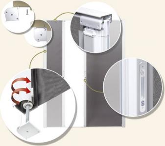 Roll-Away Retractable Screen Doors - Auto Latch Features