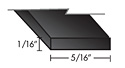 5/16 Flat Spline