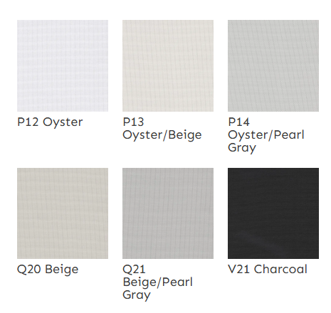 Phifer Sheerweave Style 7100 Colors