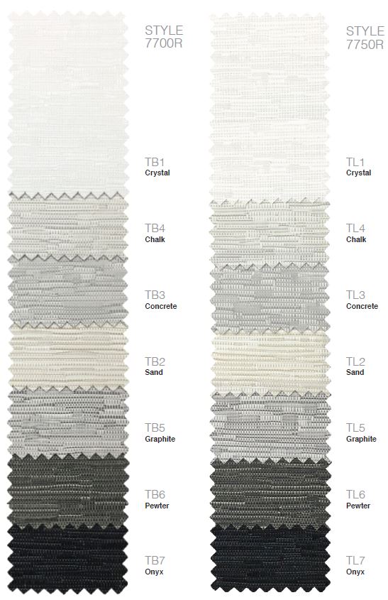 Phifer Sheerweave 7700R and 7750R roller shade fabrics