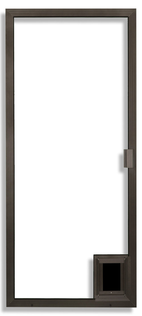 Sliding Screen Door with Pet Door added. 