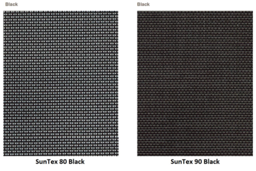 Phifer Suntex 80 and Suntex 90 in black